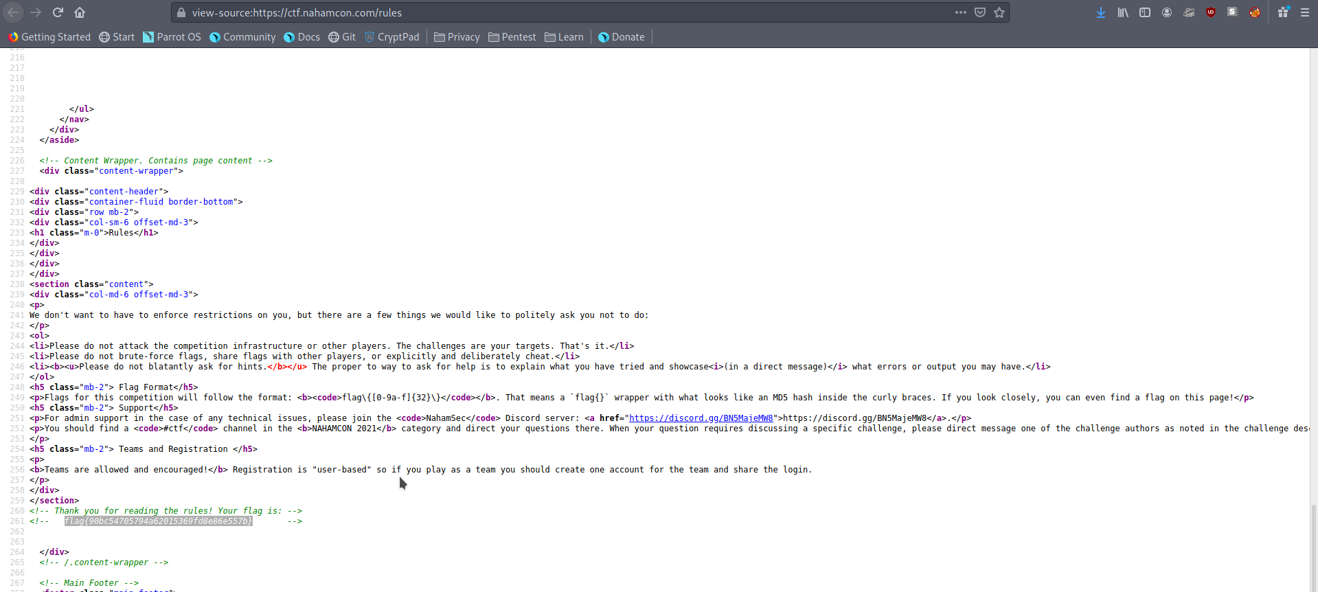 source of the rules page