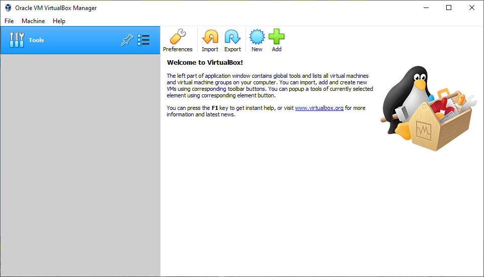 VirtualBox Windows Home